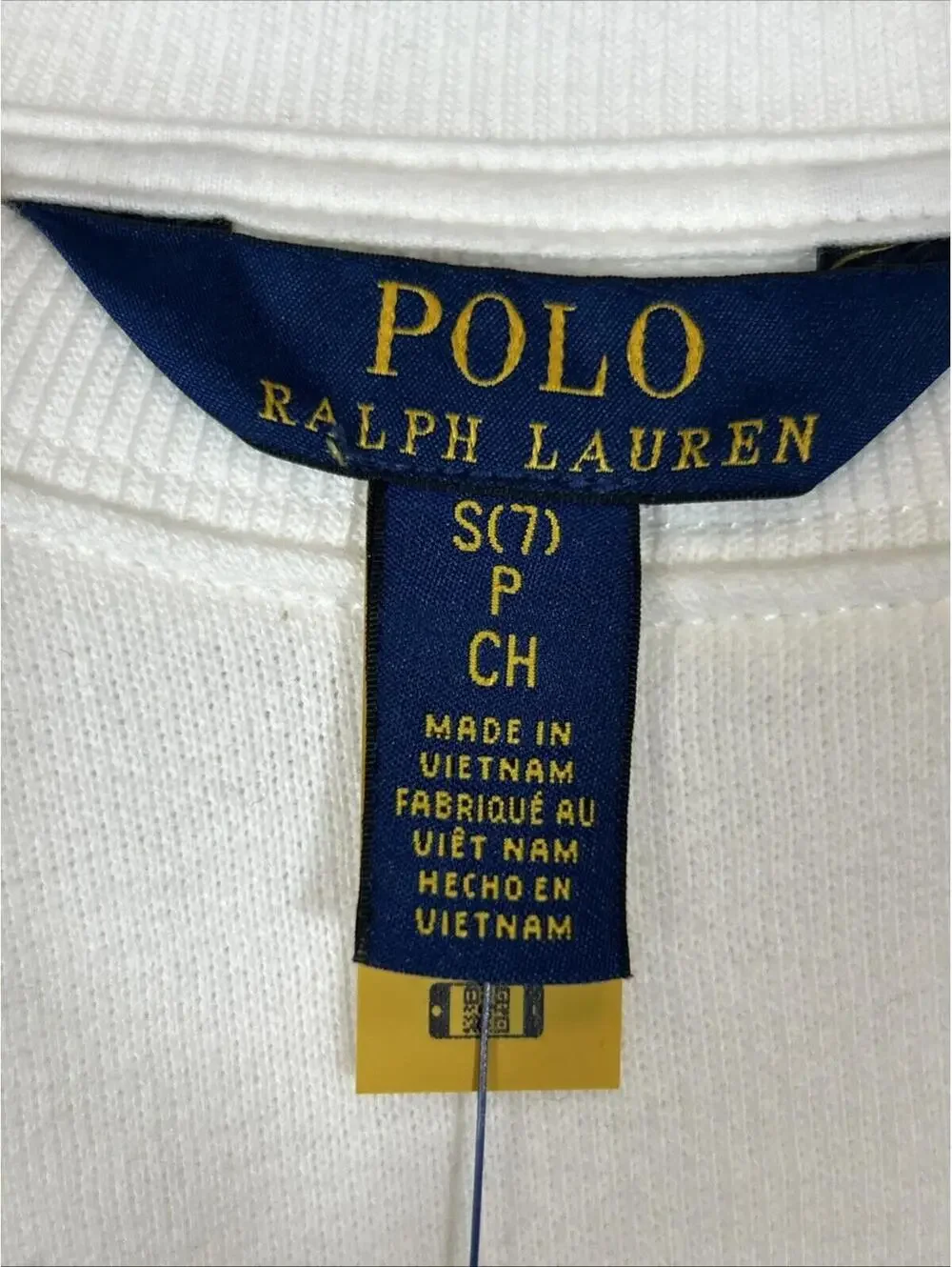$60 Polo Ralph Lauren Girls White Fleece Ruffle Sweatshirt. Size S (7)
